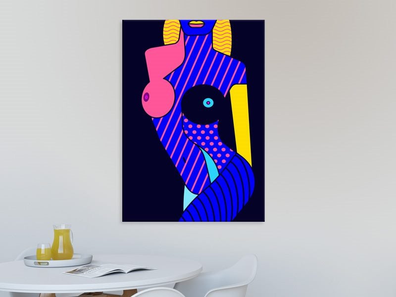 Pop Art - Woman - Lady - Nude - Graffiti - Abstract - Wall Art - Art Prints Carousel 2