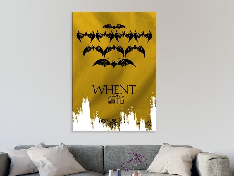Game Of Thrones - Pop Art - Whent - Bats - Yellow - Graffiti Art - Art Prints Carousel 2