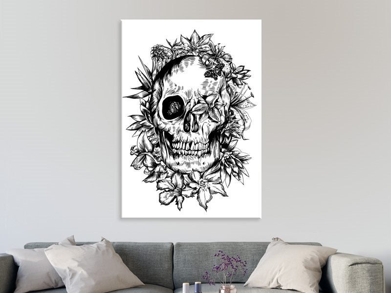 Skull - Black And White - Day OF The Dead - Pop Art - Graffiti - Art Prints Carousel 2