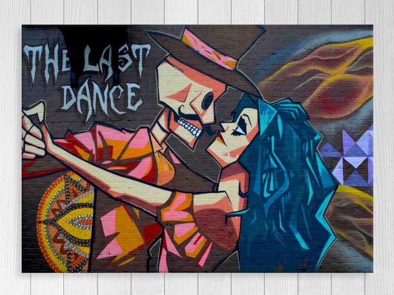 Graffiti Art - Day Of The Dead - Skull - Street Art - Wall Art - Art Prints Carousel 1