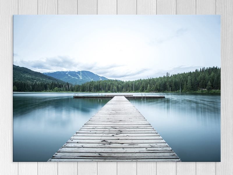 Lake - Landscape - Contemporary Art - Blue - Wall Art - Nature - Art Prints Carousel 1