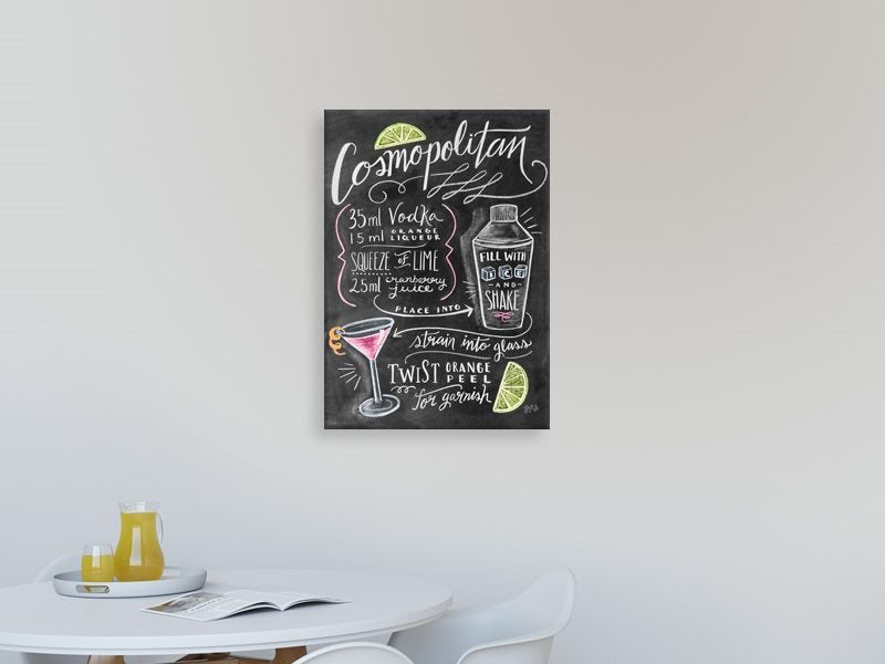 Kitchen Art - Chalk - Cosmopolitan - Contemporary Art - Wall Art - Art Prints Carousel 2