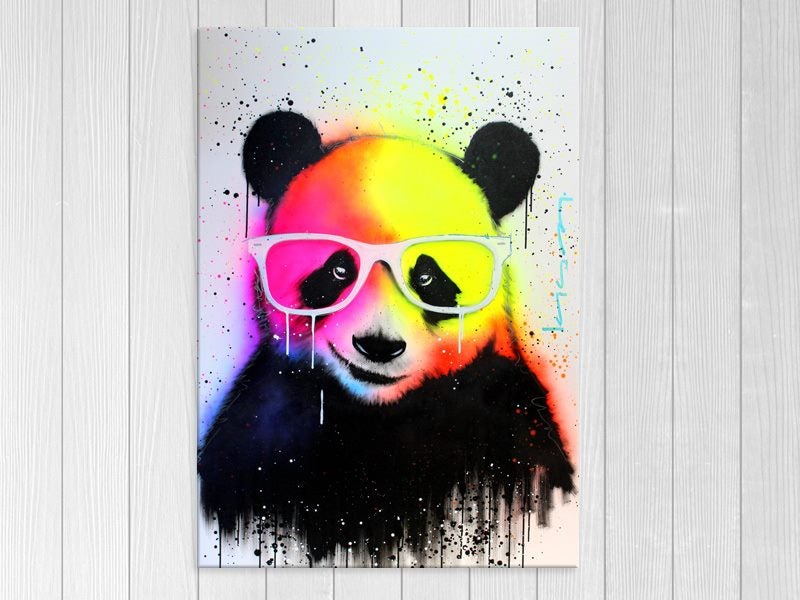 Panda - Pop Art - Colourful - Animal - Graffiti - Wall Art Carousel 1