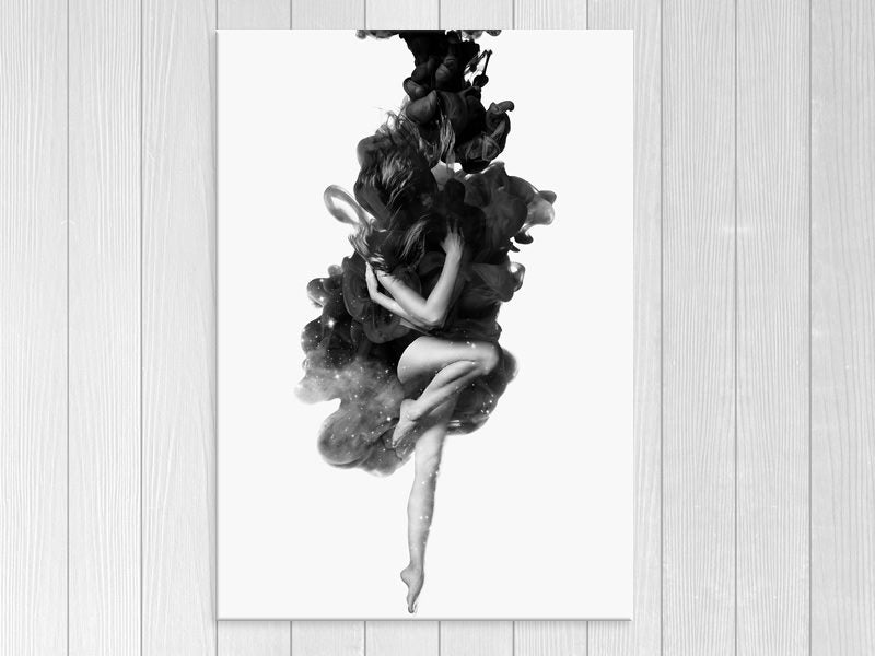 Space - Black And White - Abstract - Contemporary - Artwork Carousel 1