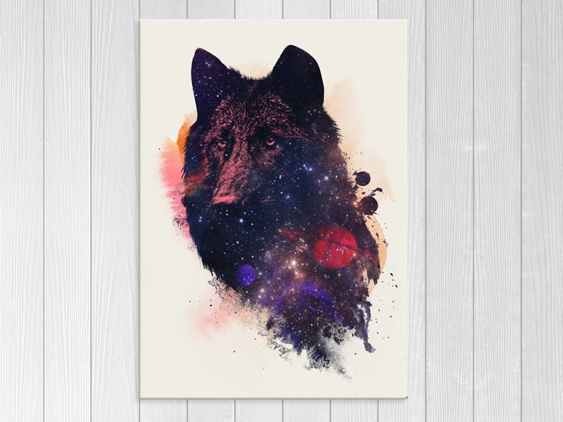 Wolf - Space - Abstract - Contemporary - Animal - Wall Art Carousel 1