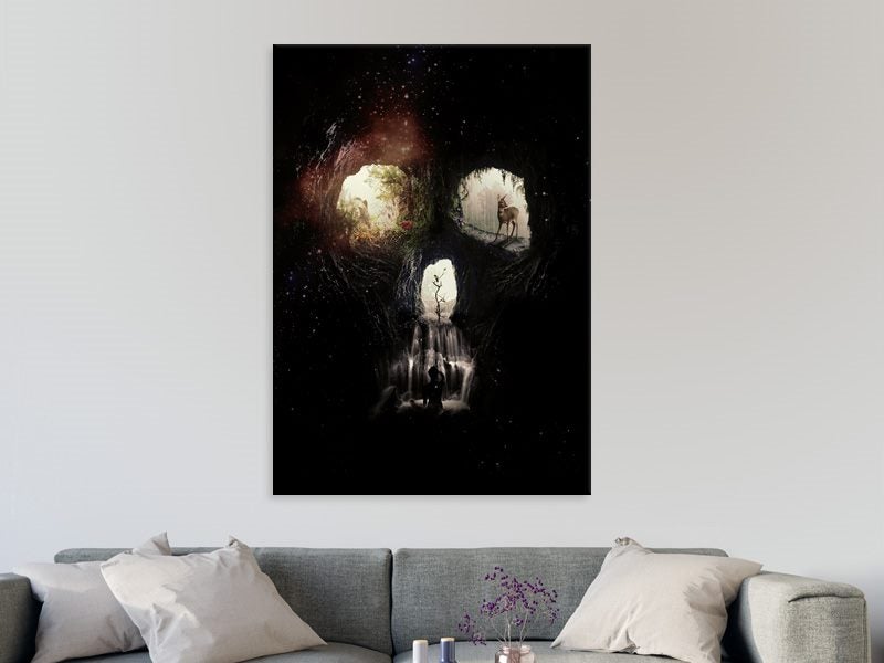 Skull - Nature - Abstract - Day Of The Dead - Wall Art - Art Prints Carousel 2