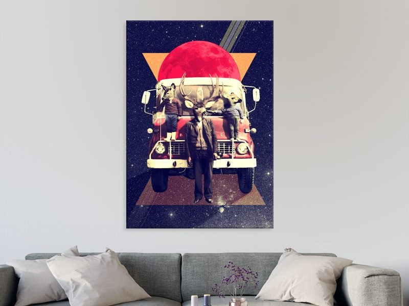 Deer Stag - Car - Space - Pop Art - Geometric - Wall Art - Art Prints Carousel 2