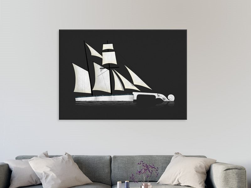 Ship - Boat - Pop Art - Black And White - Wall Art - Art Prints Carousel 2