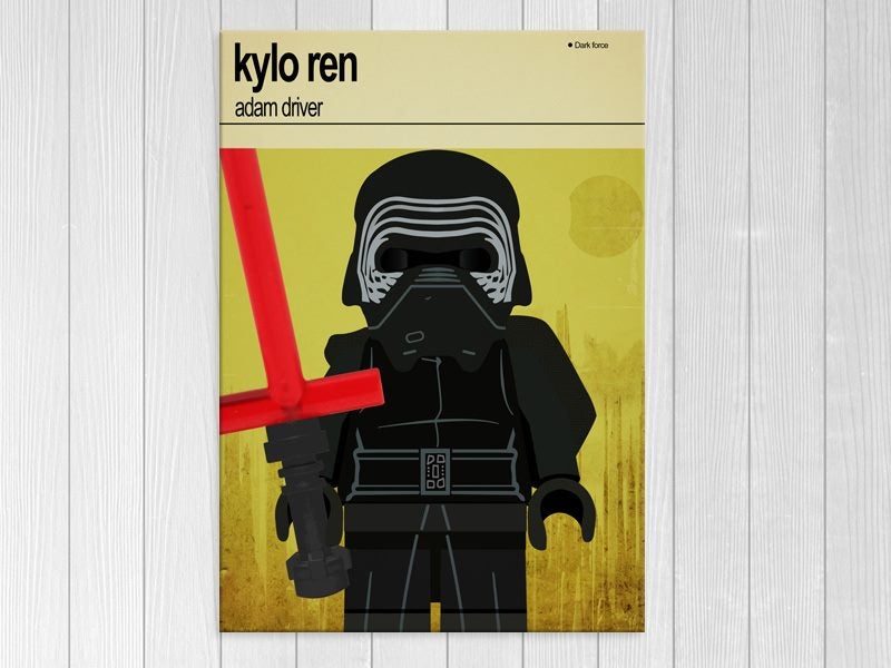Star Wars - Kylo Ren Lego - Kids - Nursery Art - Superhero - Art Prints Carousel 1
