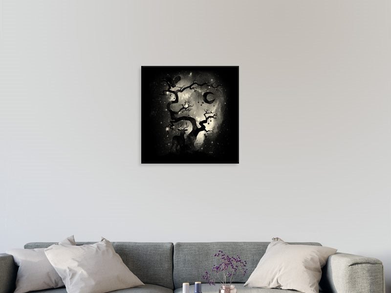 Forest - Black - Deer Stag - Contemporary Art - Wall Art - Art Prints Carousel 2
