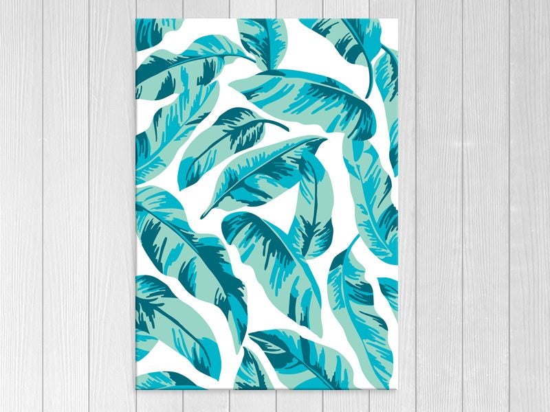 Blue Leaves - Contemporary Art - Pop Art - Wall Art - Art Prints Carousel 1