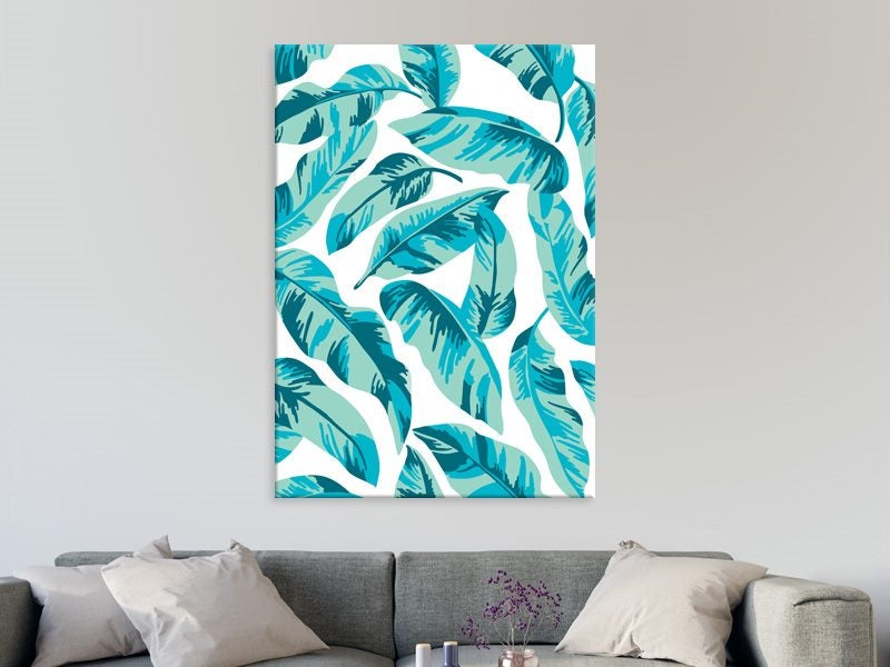 Blue Leaves - Contemporary Art - Pop Art - Wall Art - Art Prints Carousel 2