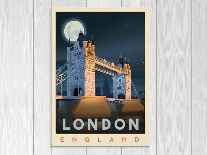 Retro - Vintage - London - Pop Art - Tower Bridge - Wall Art - Art Prints Carousel 1