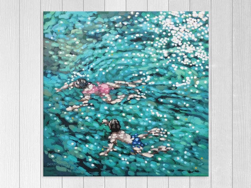 Sea - Children - Green - Contemporary Art - Wall Art - Art Prints Carousel 1