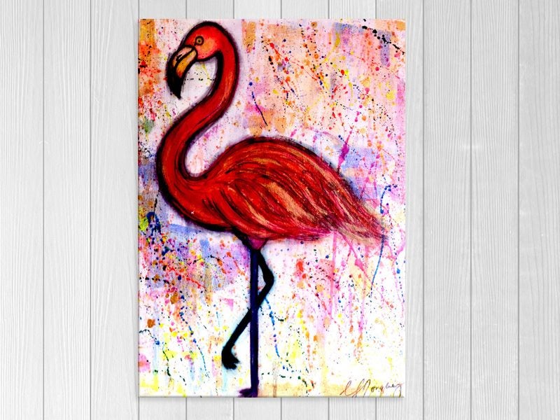 Flamingo - Pop Art - Graffiti Art - Bird Art - Wall Art - Art Prints Carousel 1