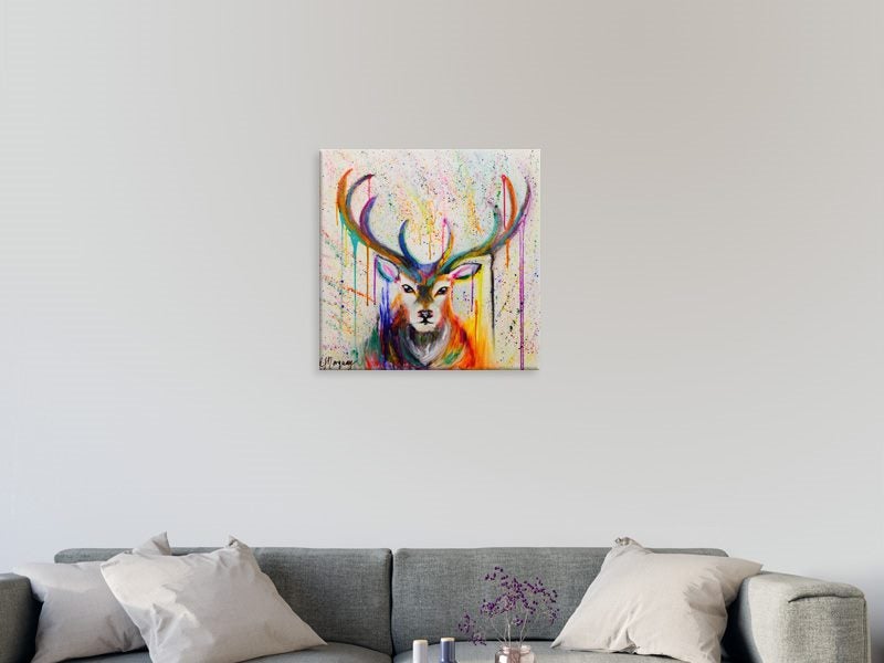 Deer Stag - Pop Art - Colourful - Animal - Graffiti - Wall Art - Art Prints Carousel 2