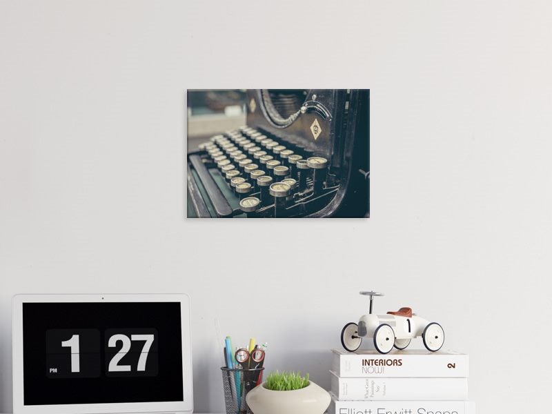 Retro - Vintage - Typewriter - Black - Artwork - Wall Art - Art Prints Carousel 2