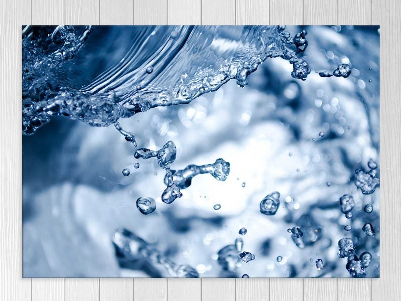 Blue - Contemporary Art - Water Splash - Nature - Wall Art - Art Prints Carousel 1