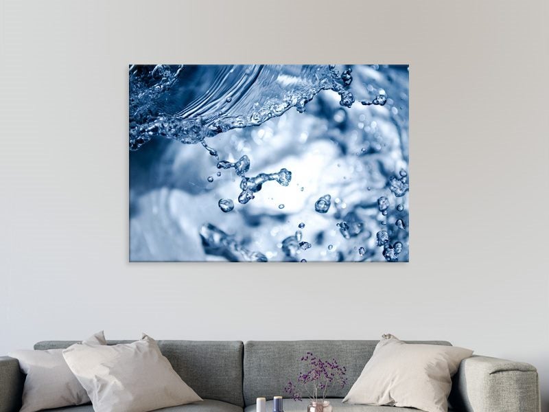 Blue - Contemporary Art - Water Splash - Nature - Wall Art - Art Prints Carousel 2