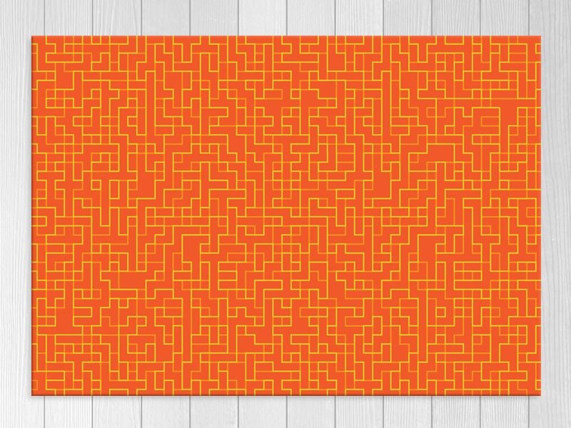 Geometric Art - Orange - Contemporary Art - Wall Art - Artwork - Art Prints Carousel 1