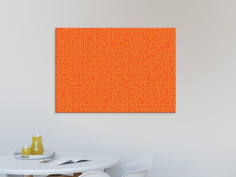 Geometric Art - Orange - Contemporary Art - Wall Art - Artwork - Art Prints Carousel 2