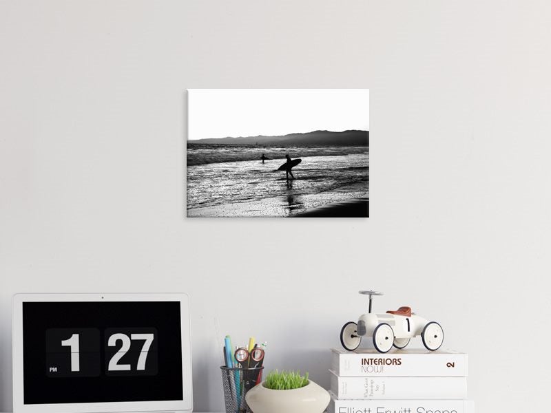 Surf - Black And White - Surfing - Winter - Seascape - Wall Art - Art Prints Carousel 2