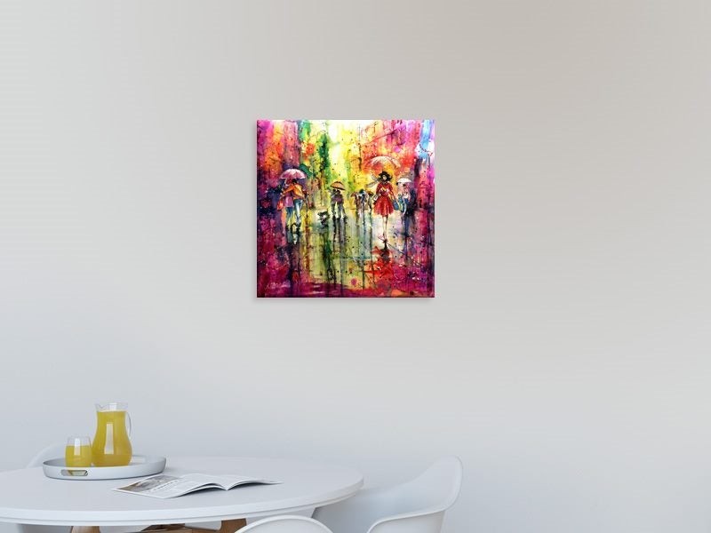 Watercolour - Colourful - Lady - Contemporary - Wall Art - Street - Art Prints Carousel 2