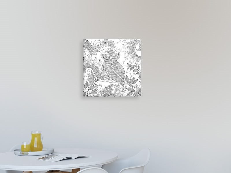 Owl - Bird - Black And White - Contemporary Art - Wall Art - Art Prints Carousel 2