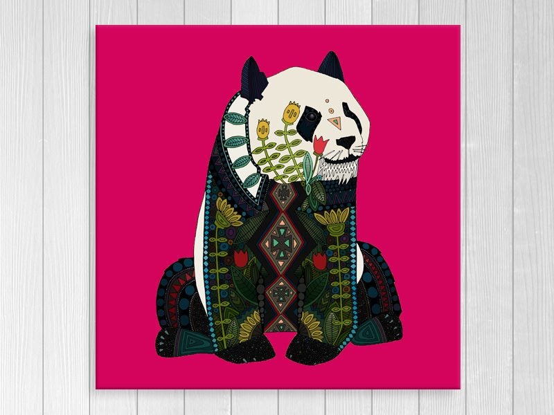 Panda - Contemporary Art - Geometric Art - Animal - Wall Art - Art Prints Carousel 1