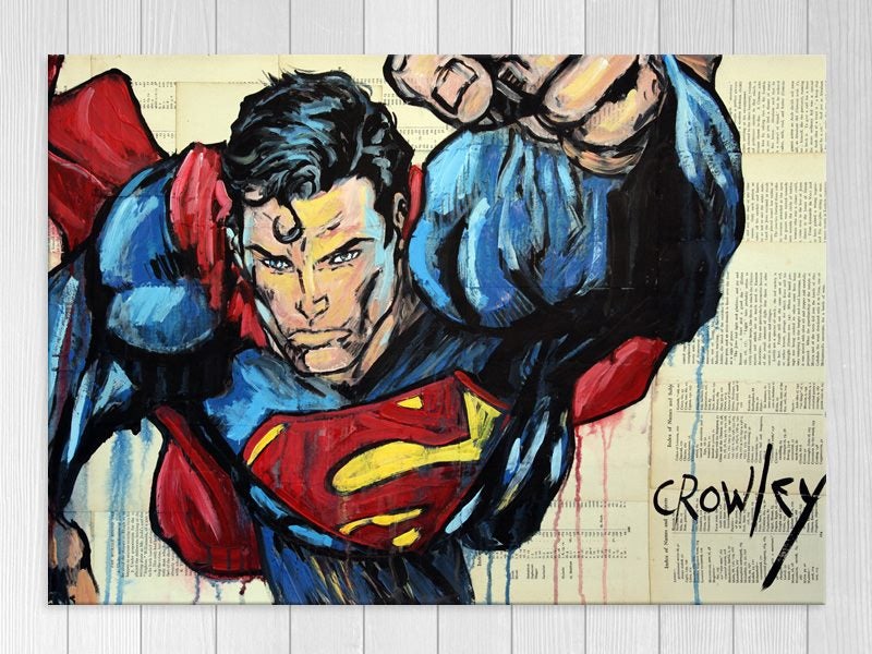Superman - Pop Art - Graffiti Art - Superhero - Kids - Wall Art - Art Prints Carousel 1