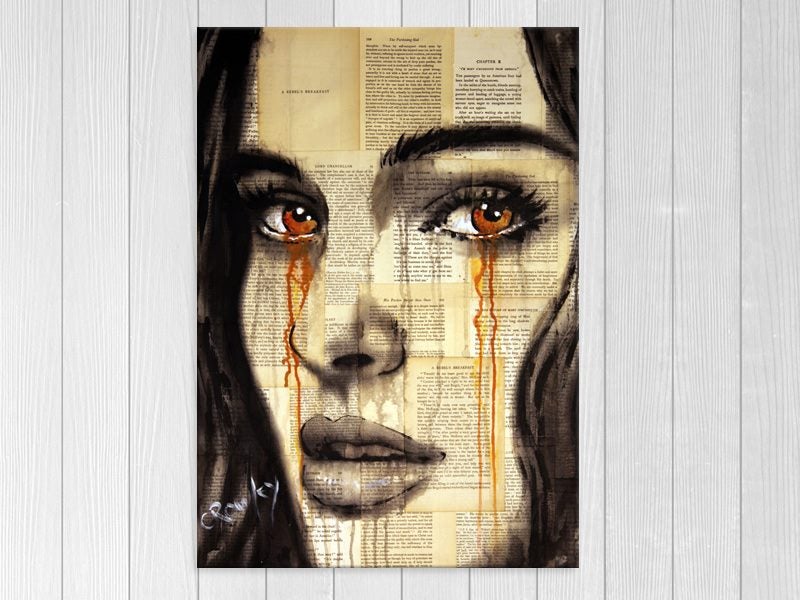 Woman - Pop Art - Big Eyes - Face - Lady - Graffiti - Wall Art - Art Prints Carousel 1