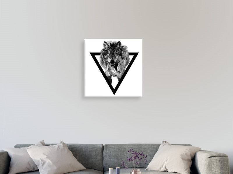 Wolf - Black And White - Geometric - Pop Art - Animal - Wall Art - Art Prints Carousel 2
