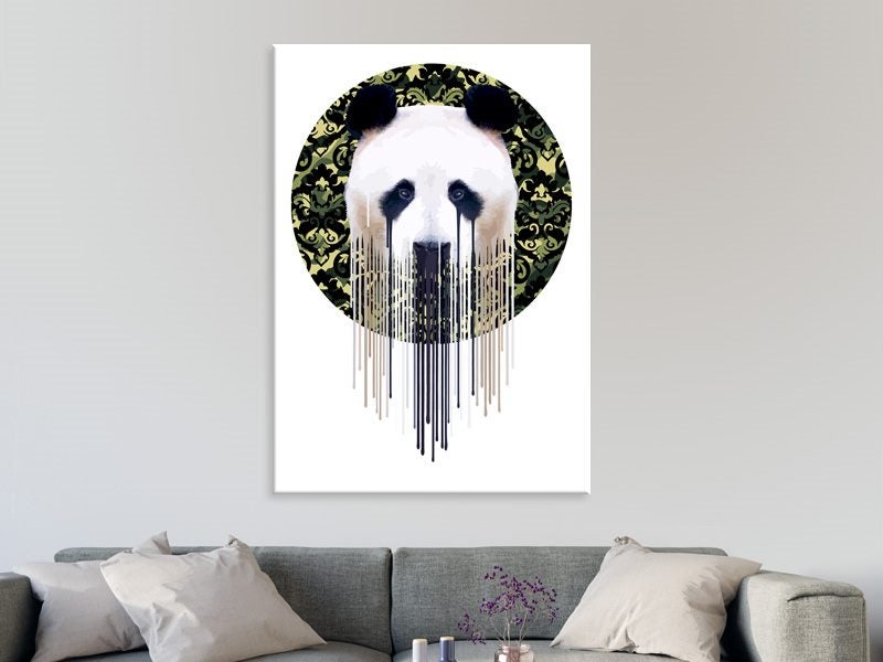 Pop Art - Panda - Abstract - Green - Graffiti - Animal - Wall Art - Art Prints Carousel 2