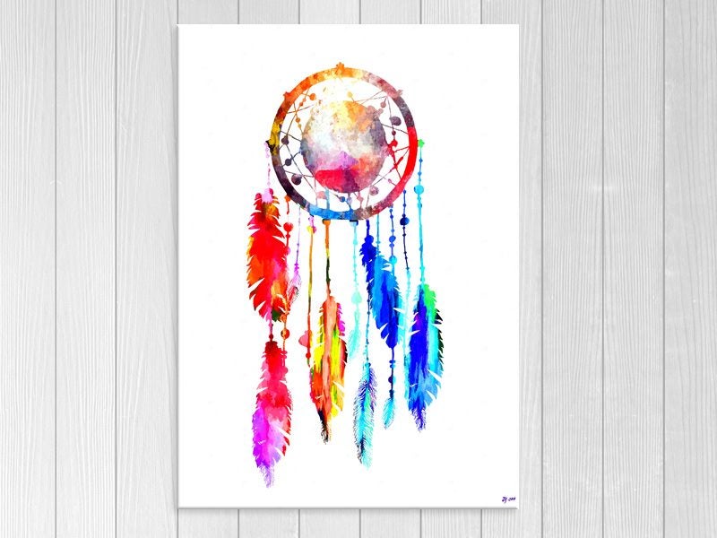Pop Art - Dreamcatcher - Colourful - Native American - Wall Art - Art Prints Carousel 1