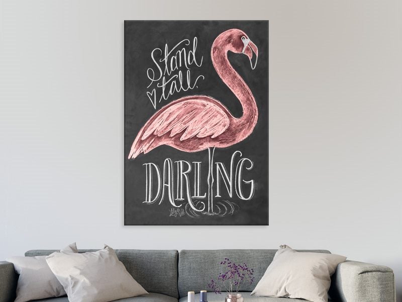 Chalk Art - Flamingo - Pink - Contemporary Art - Wall Art - Art Prints Carousel 2