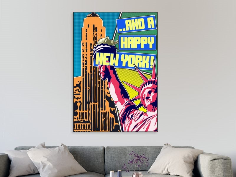 New York - Pop Art - Liberty - Colourful - Graffiti Art - Wall Art - Art Prints Carousel 2