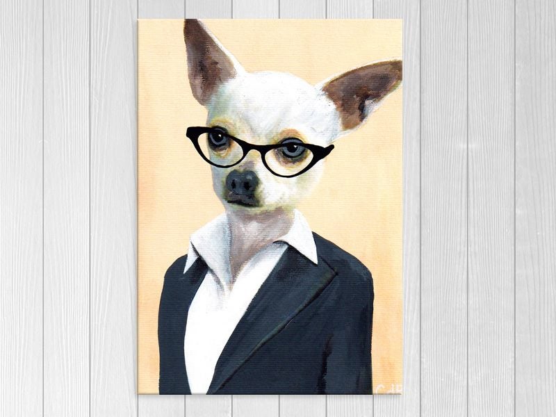 Dog Art - Chihuahua - Pop Art - Animal - Lady - Wall Art - Graffiti - Art Prints Carousel 1