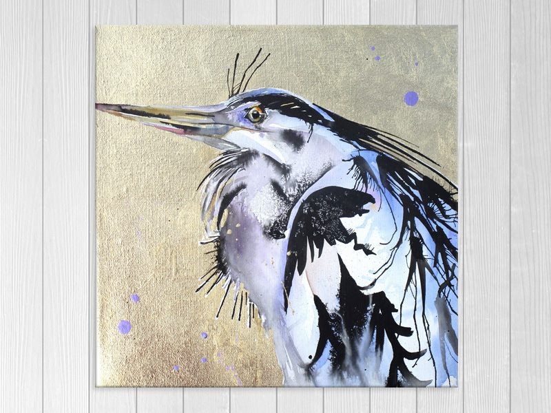 Bird Art - Heron - Pop Art - Contemporary Art - Wall Art - Art Prints Carousel 1