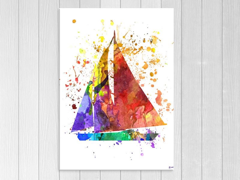 Boat - Sea - Pop Art - Graffiti Art - Colourful - Wall Art - Art Prints Carousel 1