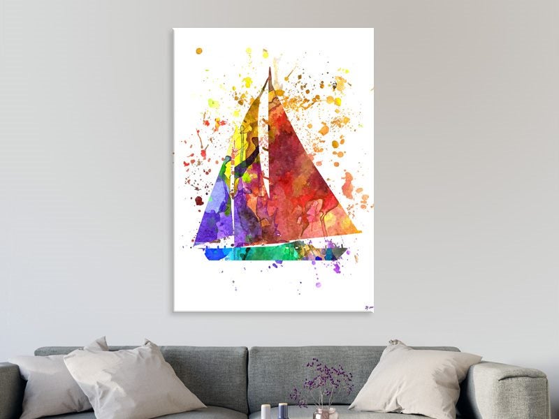 Boat - Sea - Pop Art - Graffiti Art - Colourful - Wall Art - Art Prints Carousel 2