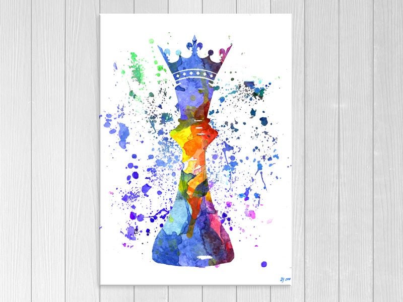 Pop Art - Chess - King - Colourful - Graffiti Art - Wall Art - Art Prints Carousel 1