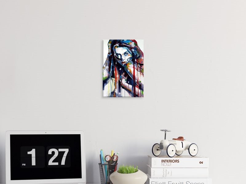 Lady - Woman - Watercolour - Contemporary - Colourful - Wall Art - Art Prints Carousel 2