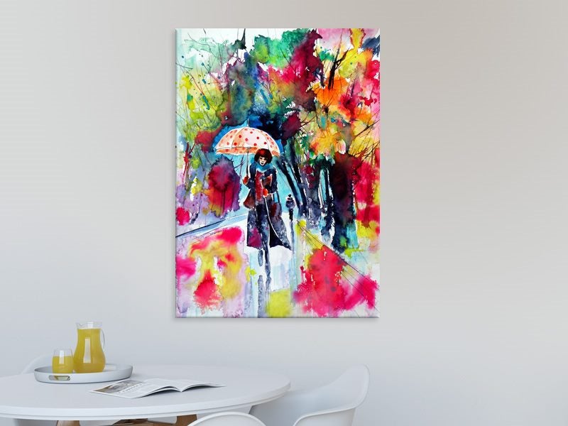 Lady - Woman - Contemporary Art - Winter - Colourful - Wall Art - Art Prints Carousel 2