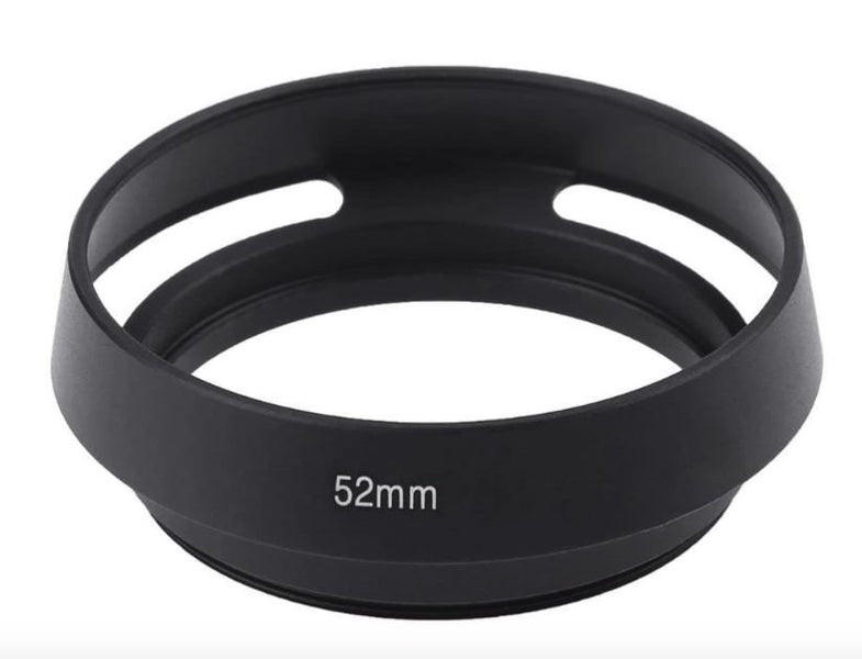 Lens Hood Vented for 52mm lenses Black Carousel 3