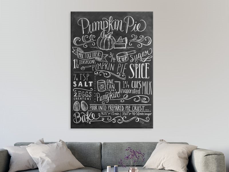 Kitchen Art - Chalk - Pumpkin Pie - Contemporary Art - Wall Art - Art Prints Carousel 2