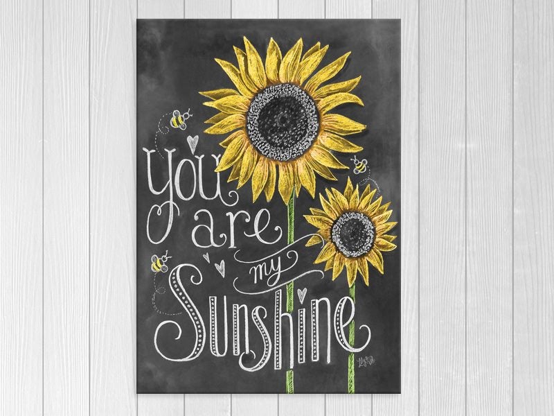 Chalk Art - Flowers - Typography Art - Contemporary Art - Wall Art - Art Prints Carousel 1