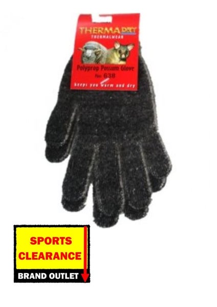 Thermadry Possum Gloves Black XS. WHY PAY $23.99 Carousel 1
