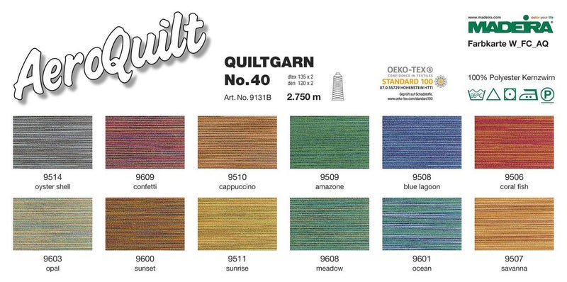AeroQuilt Premium Sewing Thread (Multi Colour) - 2750m *Choose your own colour* Carousel 2