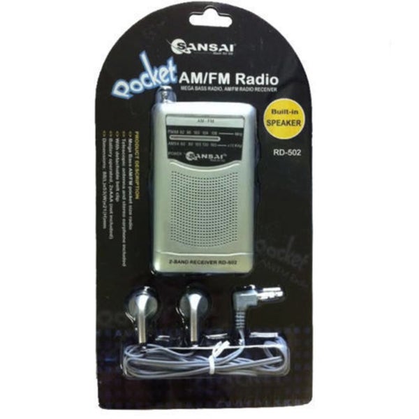 Portable Pocket AM FM Radio Speaker Telescopic Antenna earphone plug jack 3.5mm Carousel 2