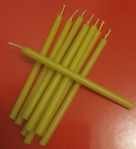 One Bees wax candle 5mm Dia x 100mm Long Carousel 4